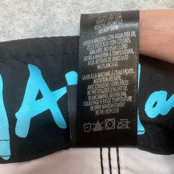 Swim Short Bundle of 2 Mens 32 Multicolor Lace Up Lightweight Stretch Swimwear - Picture 12 of 14